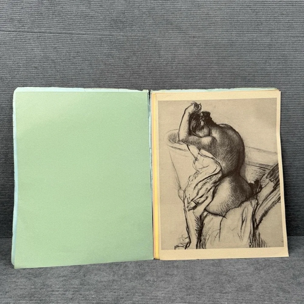 Vintage‎ Edgar Degas Nude Studies Art Portfolio Sketches Drawings Collection